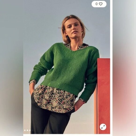 NWT Maeve by Anthropologie “Jardin” Buttondown Blouse – Black Floral Motif – S - Picture 3 of 6